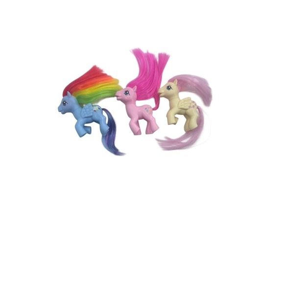My Little Pony 2019 Retro Rainbow Lot Of 3 Pink Butterfly 6” Fast Shipping - Picture 9 of 16